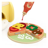 Classic world world houten pizzaoven speelset, 7dlg.