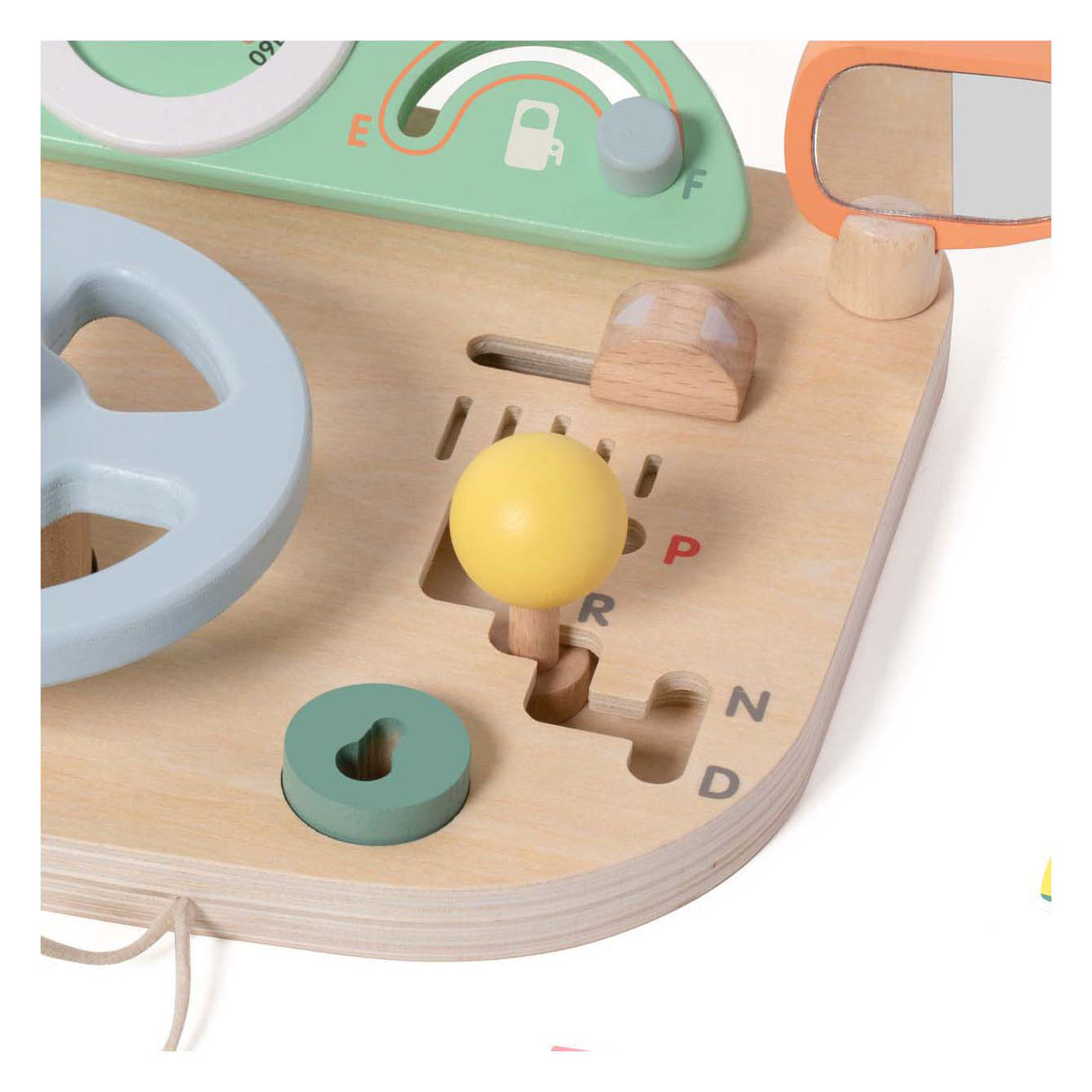 Classic world houten speelgoed stuurwiel met accessoires voor kinderen.