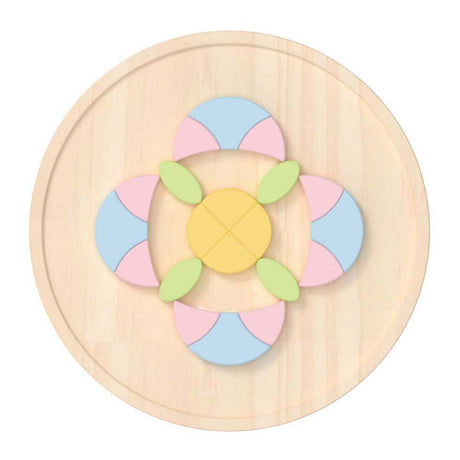 Classic world houten mandala puzzel bloem