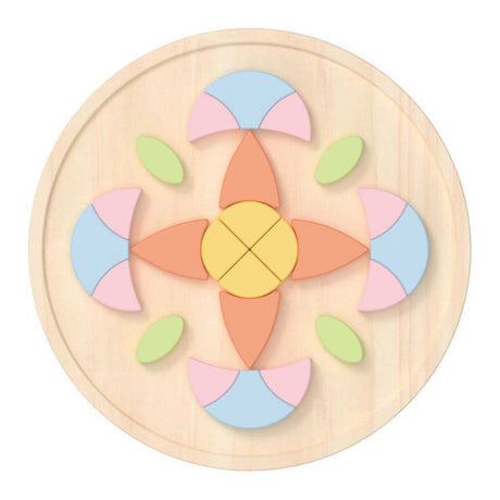 Classic world houten mandala puzzel bloem