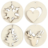 Creativ company houten kersthangers 2in1, 8st.