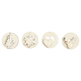 Creativ company http: www.cchobby.nl 2-in-1-hangende-decoraties-d-7-cm-gatgrootte-3-mm-dikte-4-mm-8-stuk-1-doos