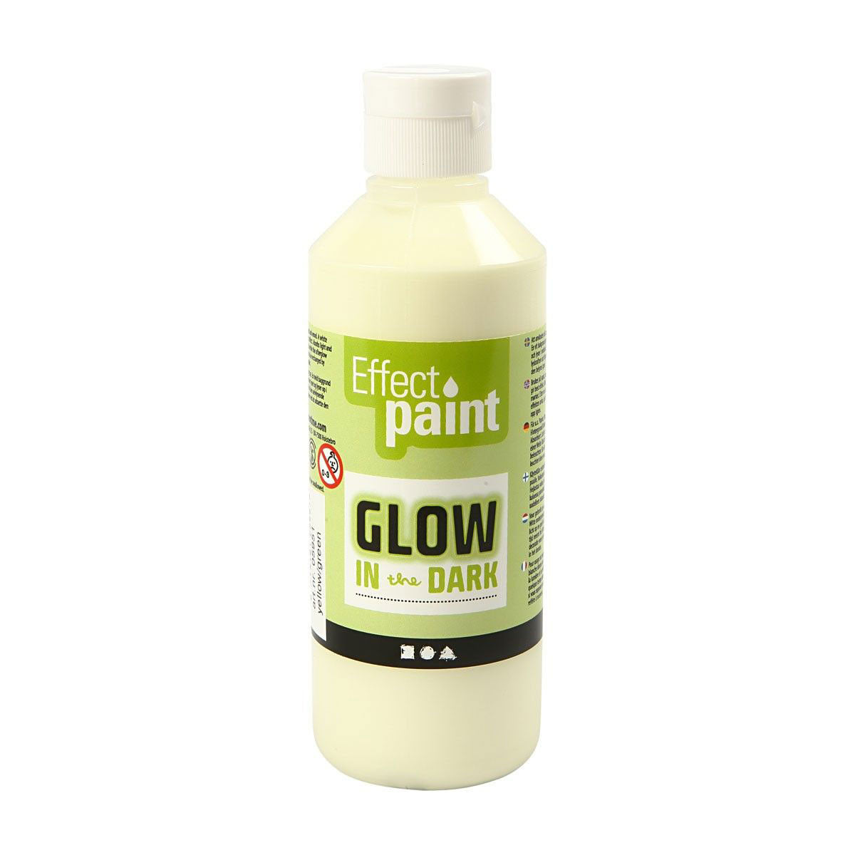 Creativ Company Glow in the Dark Verf Geel Groen, 250ml