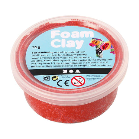Foam clay - rood, 35gr.