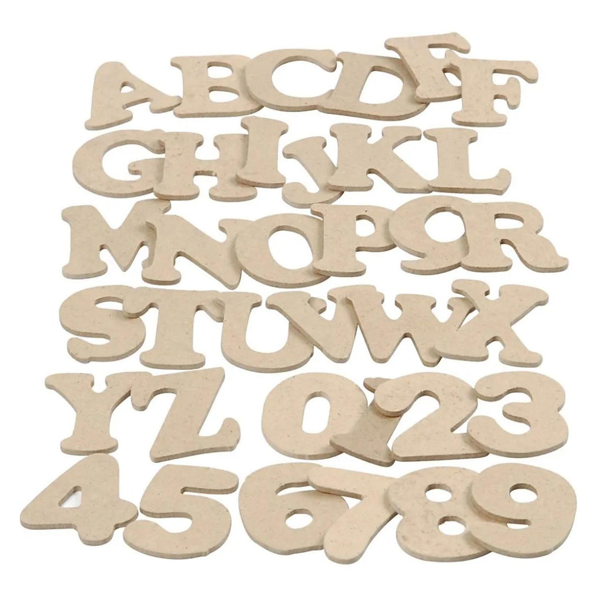 Creativ company http: www.cchobby.nl houten-letters-cijfers-h-4-cm-dikte-2-5-mm-288-stuk-1-doos