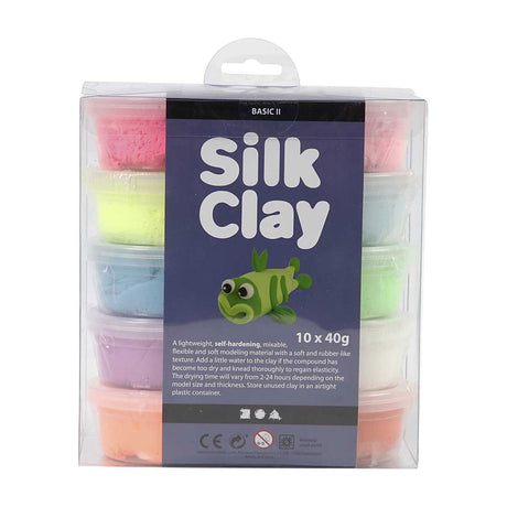 Silk Clay Felle Kleuren, 10x40gr