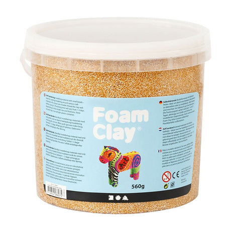 Foam clay - metallic goud, 560gr.