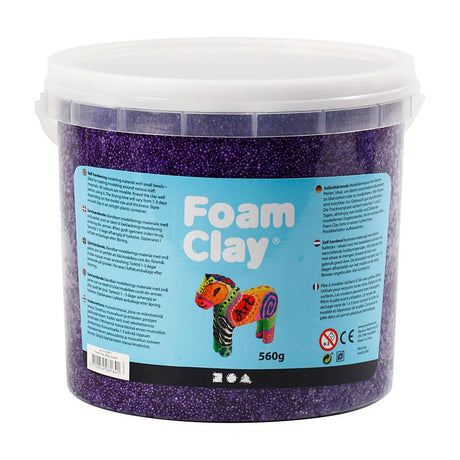 Foam clay - paars, 560gr.