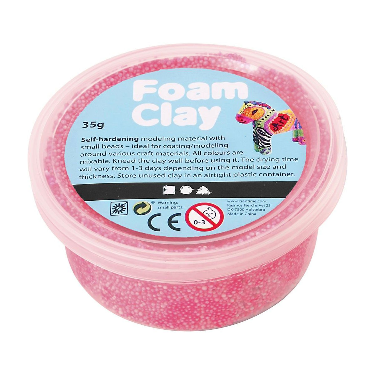 Foam Clay Neon Roze, 35gr.