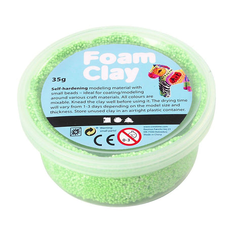 Foam clay - neon groen, 35gr.