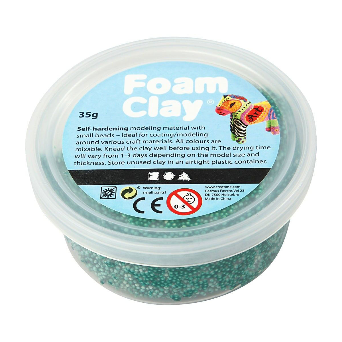 Foam Clay Donkergroen, 35gr.