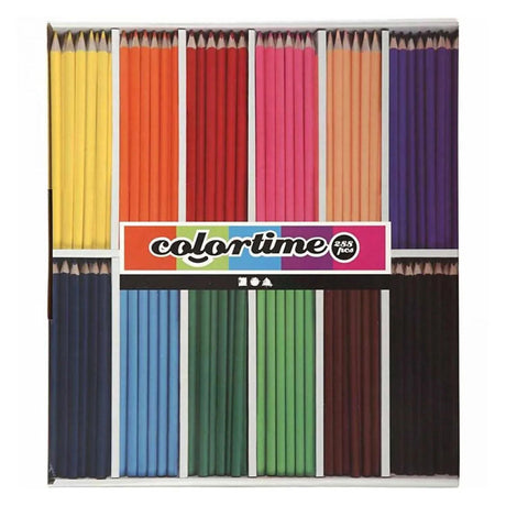 Creativ company http: www.cchobby.nl colortime-kleurpotloden-l-17-45-cm-vulling-3-mm-diverse-kleuren-12x24-stuk-288-stuk-1-doos