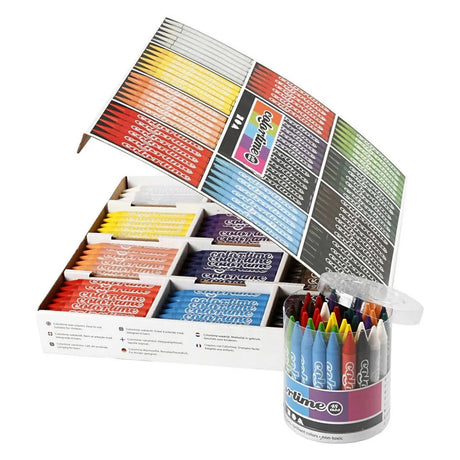 Creativ company grootverpakking kleurkrijt, 288 st.