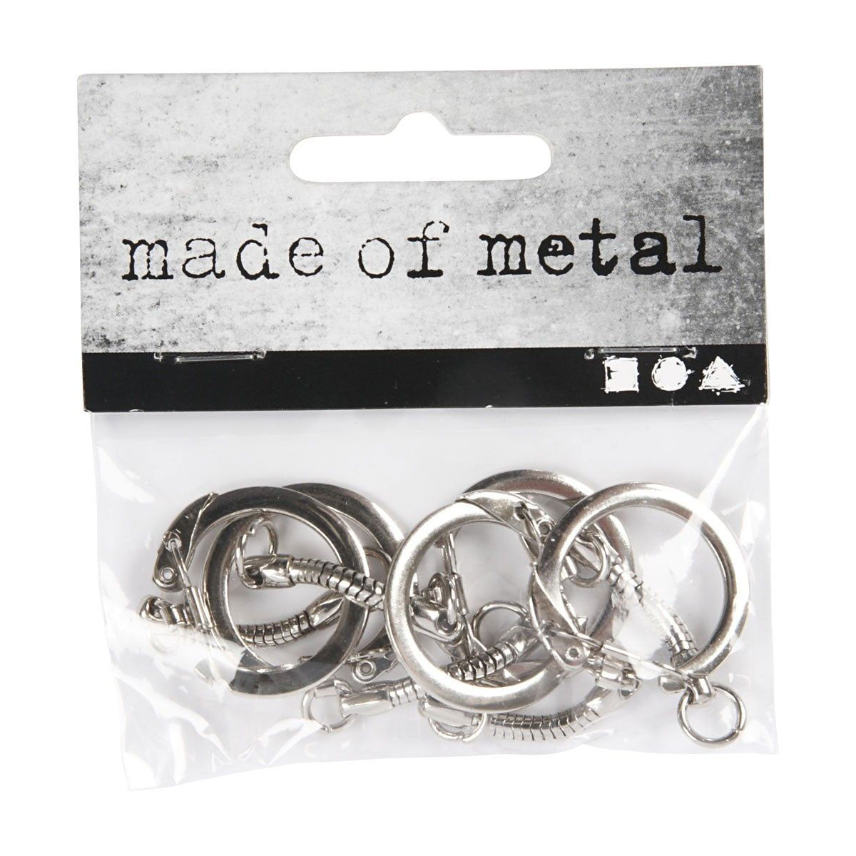 Creativ company http: www.cchobby.nl sleutelhanger-met-ketting-l-6-cm-d-2-3-cm-5-stuk-1-doos
