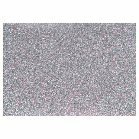 Creativ company opstrijkfolie glitter zilver, a5