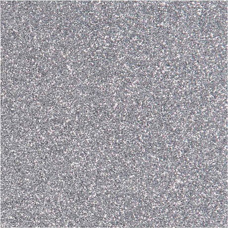 Creativ company opstrijkfolie glitter zilver, a5