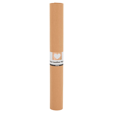 Creativ company faux leather papier lichtbruin, 1mtr.
