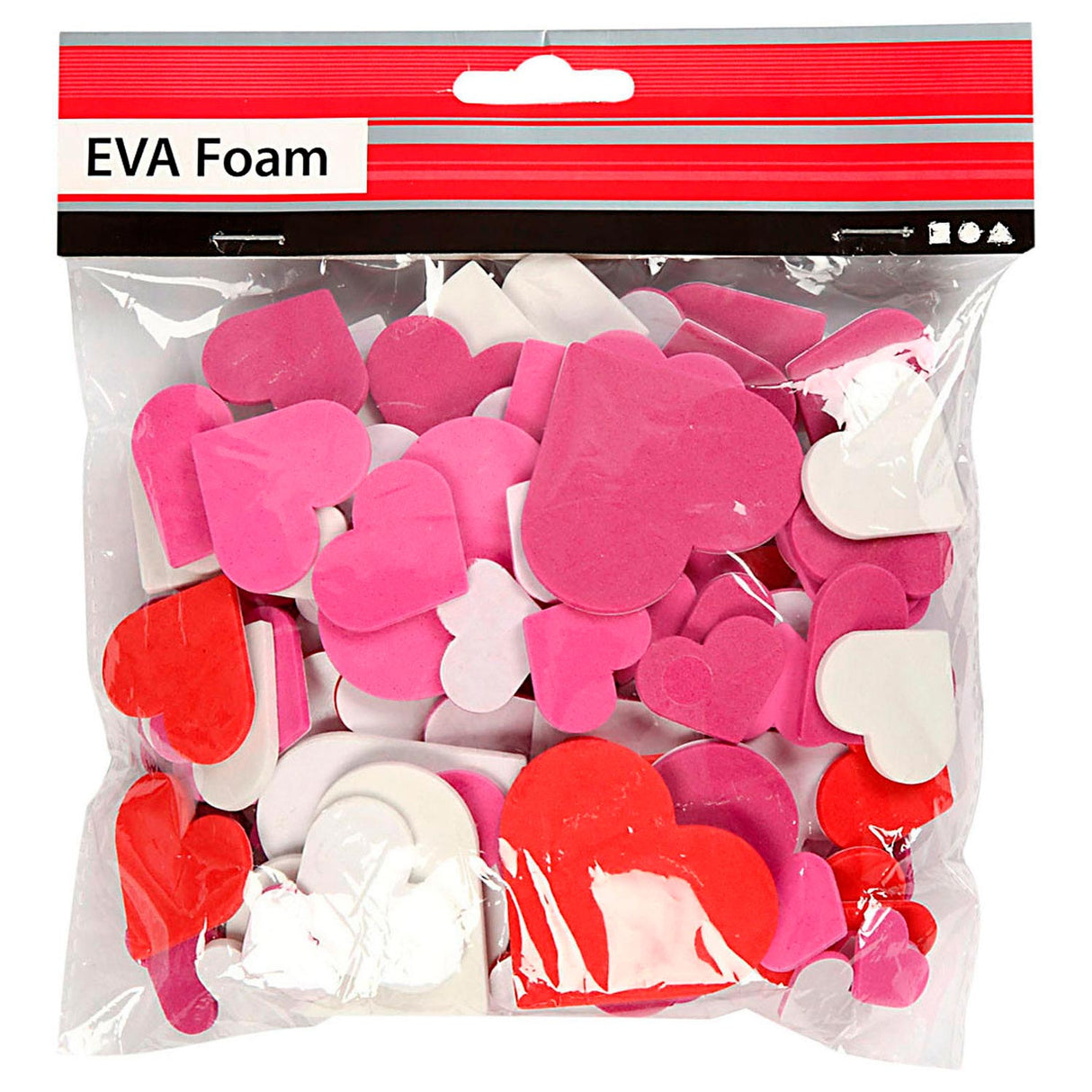 Creativ company foamvormen hartjes, zelfklevend, 200st.