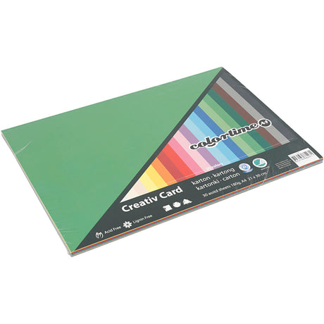 Creativ company gekleurd karton a4, 30 vellen