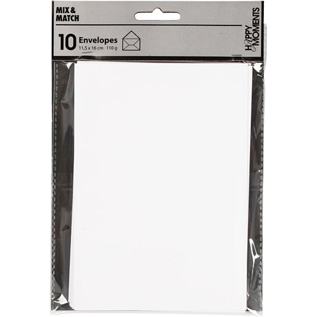 Creativ company envelop wit 110gr, 10st.