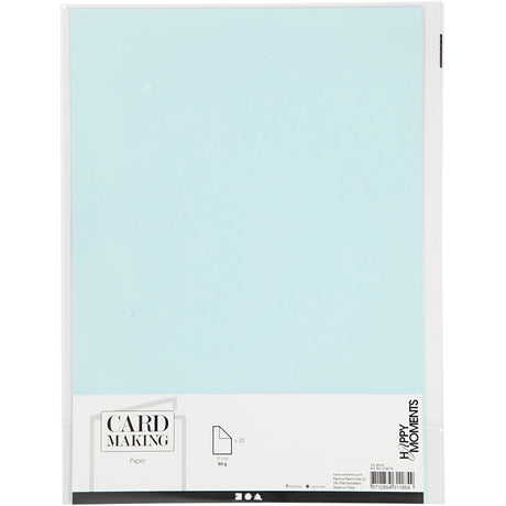 Creativ company papier lichtblauw a4 80gr, 20st.