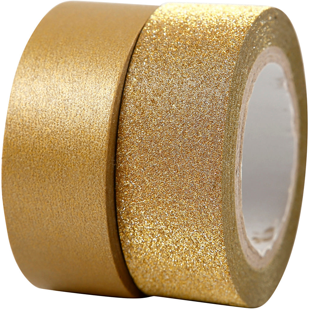 Creativ Company Masking Tape Goud 2m, 2st.