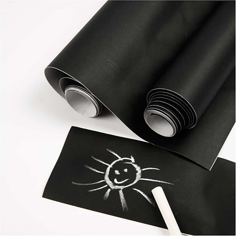 Creativ company krijtbordfolie zwart, 2m