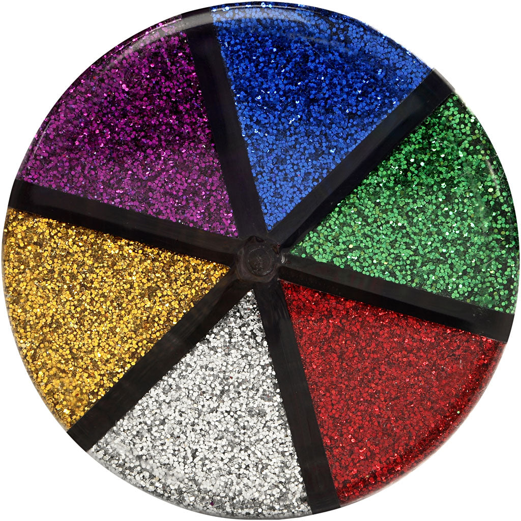 Creativ Company Glitter Kleur, 6x13gr