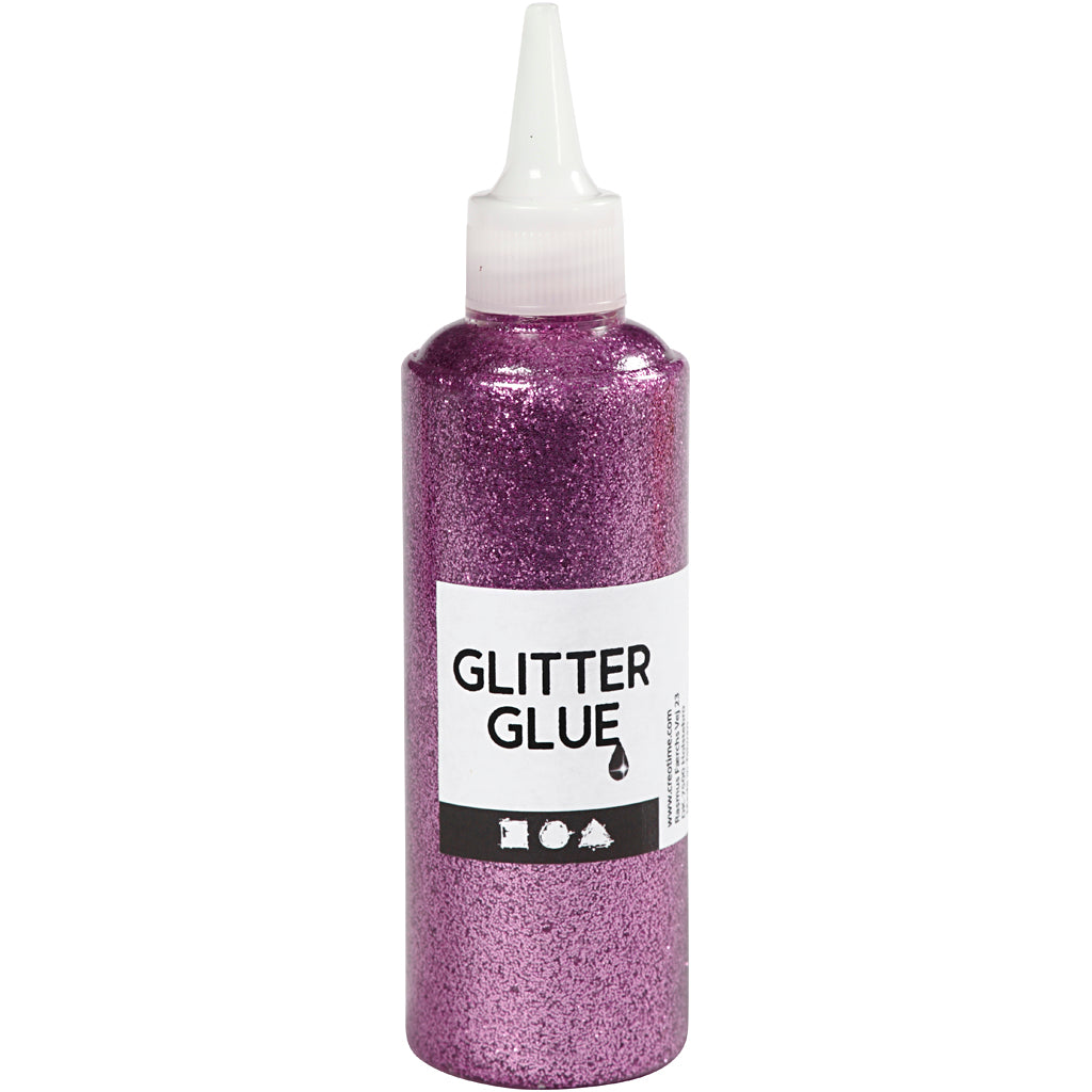 Creativ Company Glitterlijm Paars, 118ml