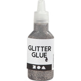 Creativ company glitterlijm zilver, 25ml