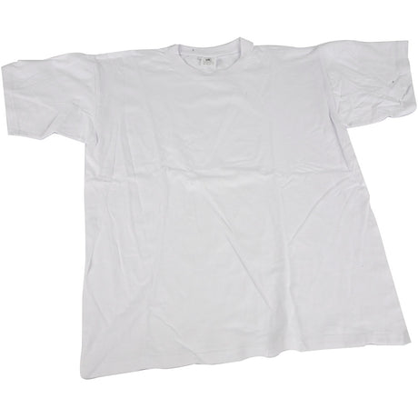 Creativ company t-shirt wit met ronde hals katoen, maat l