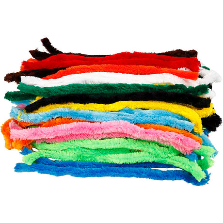 Creativ company http: www.cchobby.nl chenille-grote-l-45-cm-dikte-25-mm-diverse-kleuren-60-div-1-doos
