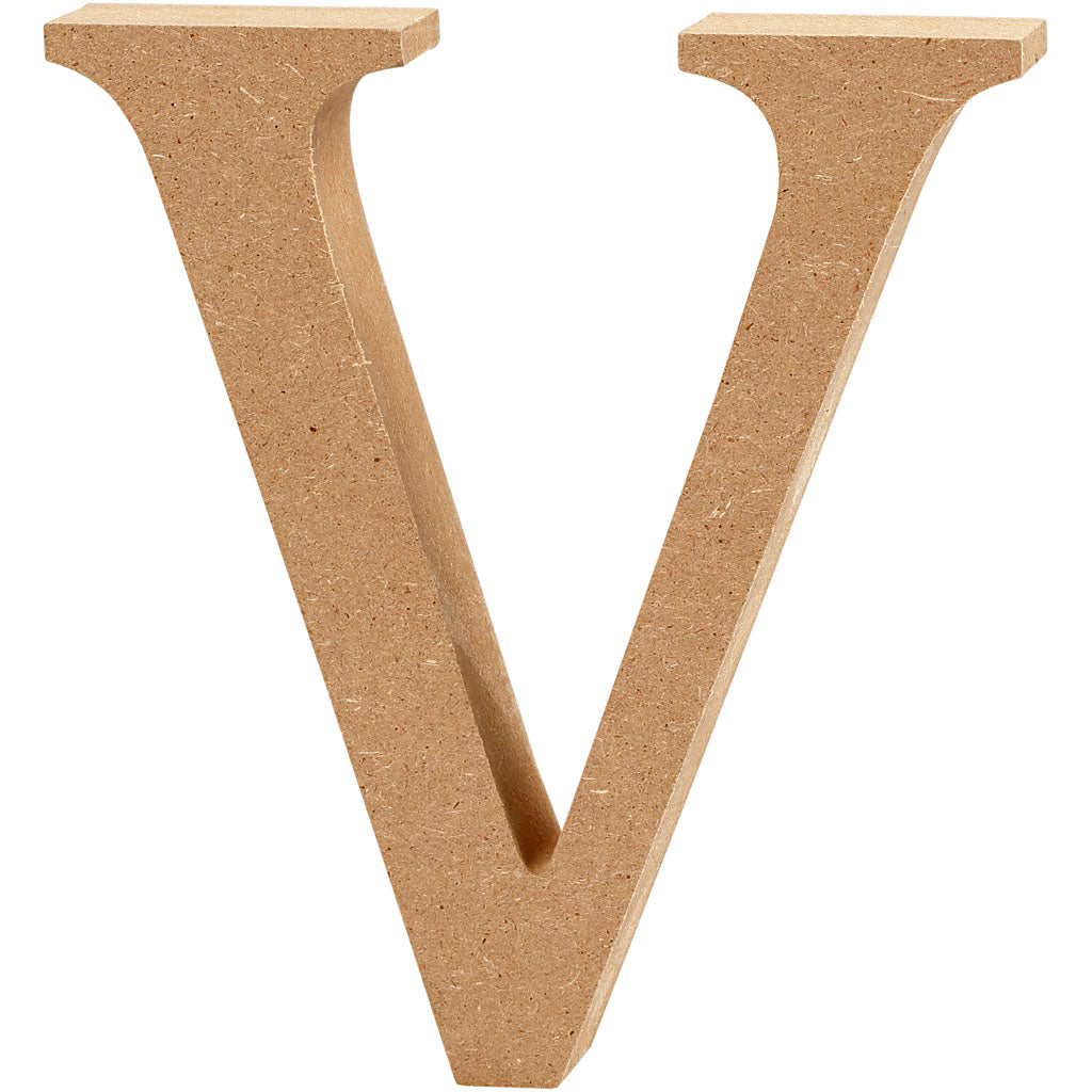 Creativ Company Letter V MDF 13cm, 1st.