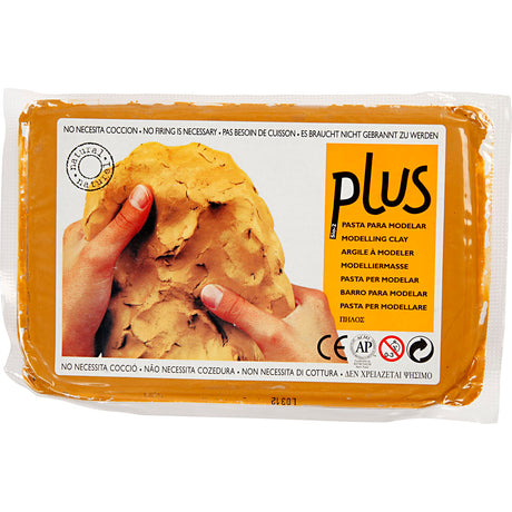 Creativ company zelfhardende klei, currykleur, 1000 gr