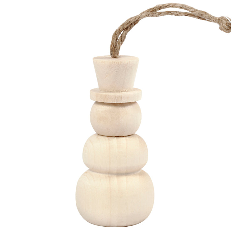 Creativ company houten hanger sneeuwpop