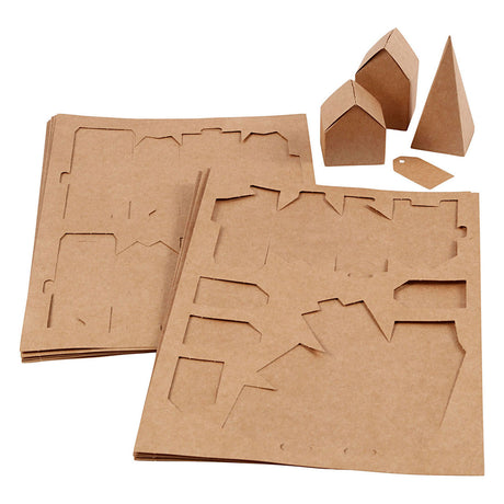 Creativ company huizen en bomen karton set