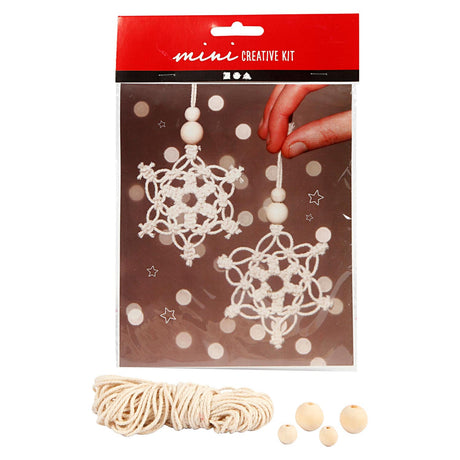 Creativ Company Mini Kit Macrame Sneeuwvlok