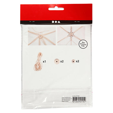 Creativ company http: www.cchobby.nl creative-mini-kit-macrame-sneeuwvlok-h-10-cm-1-doos