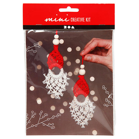 Creativ company mini creative kit hanger kerstkabouter