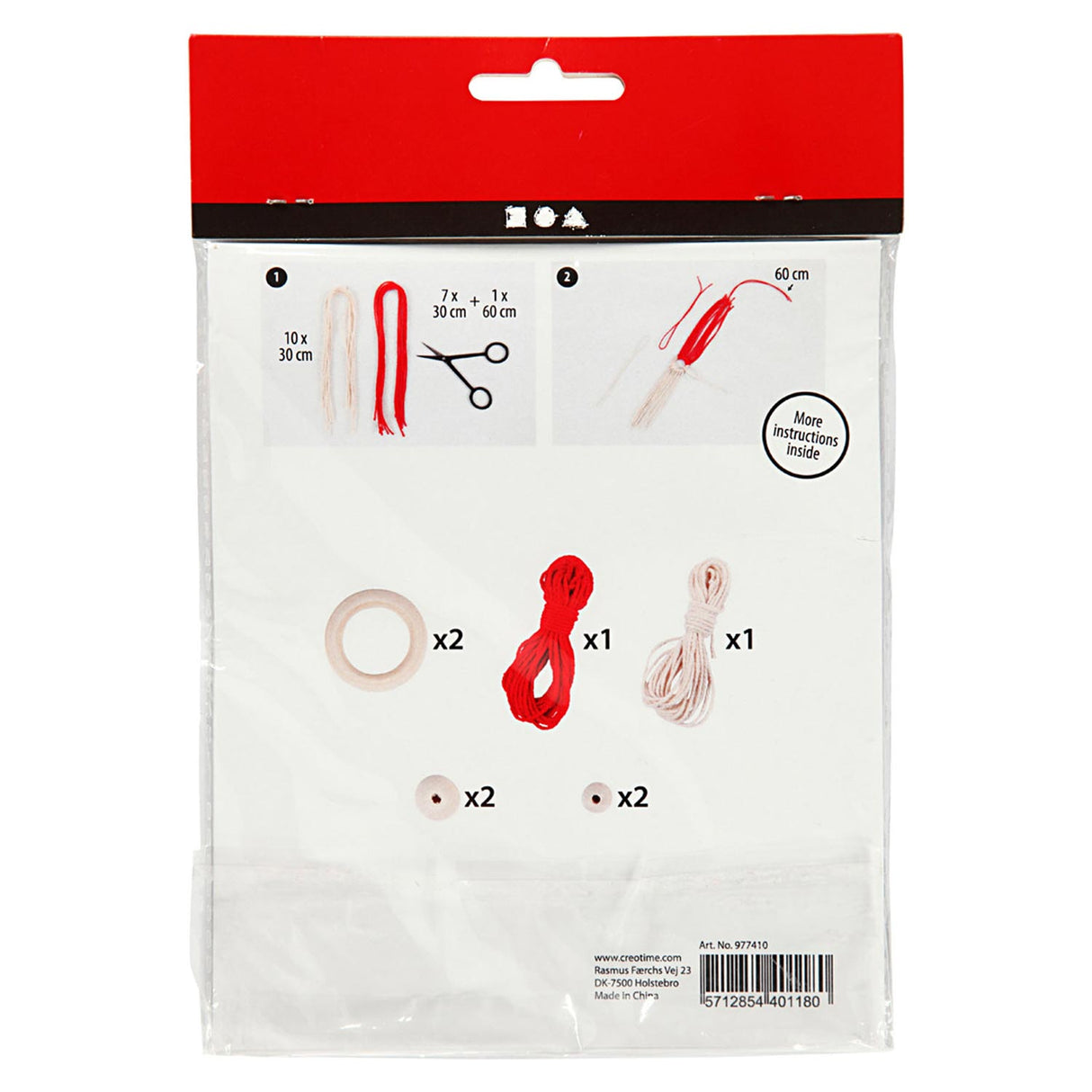 Creativ company http: www.cchobby.nl creative-mini-kit-macrame-elf-h-14-cm-1-doos