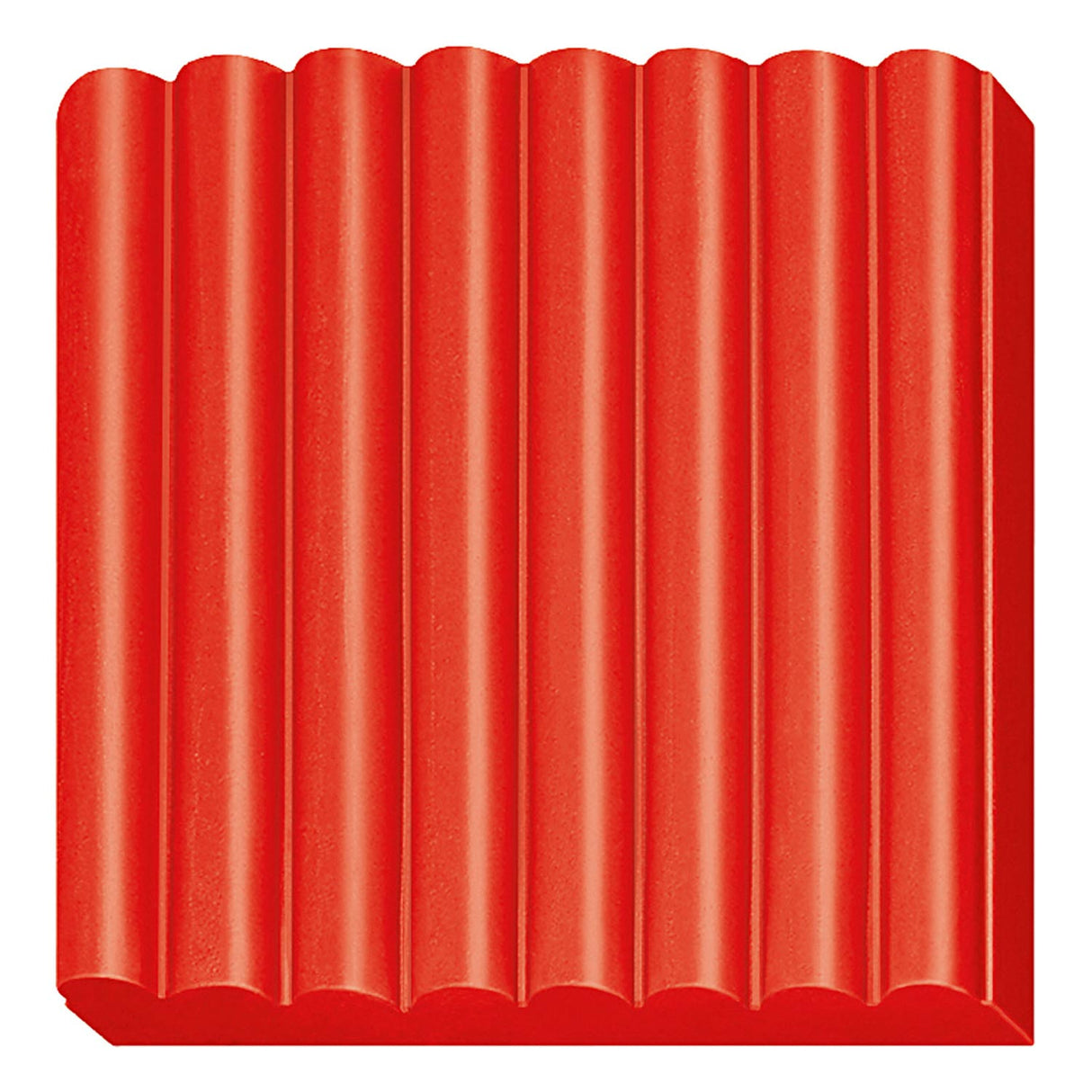 Fimo kids 8030 - ovenhardende boetseerklei - blokje 42 g - rood