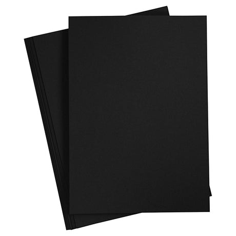 Creativ company gekleurd karton koolzwart, a4, 20 vel