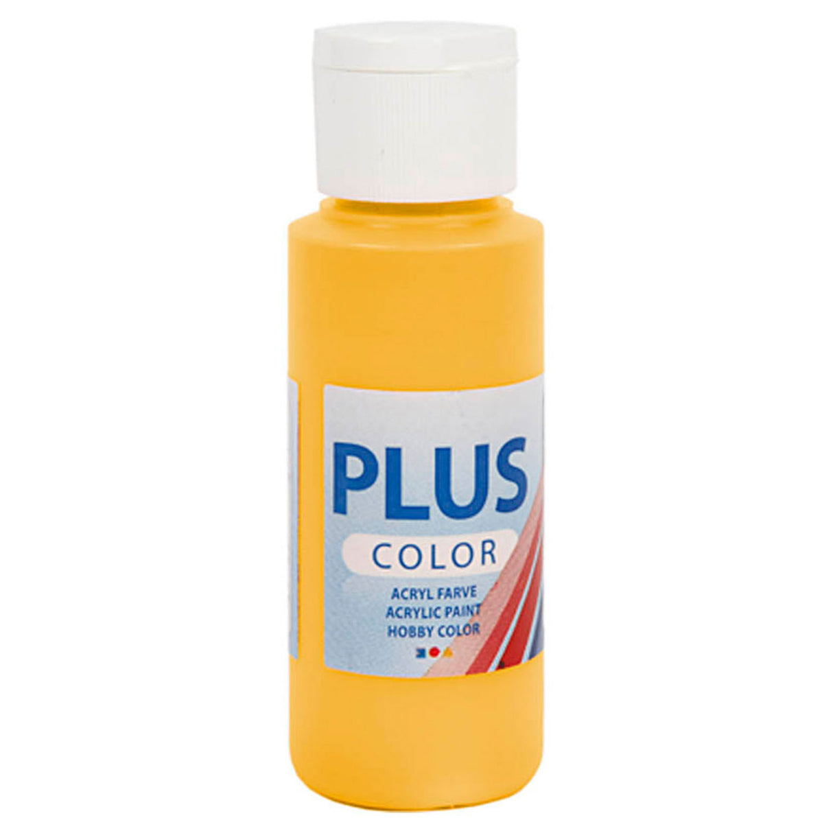 Creativ Company Plus Color Acrylverf, Yellow Sun, 60ml