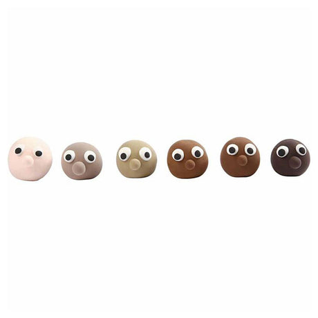 Silk clay , huidskleur, 6dlg.