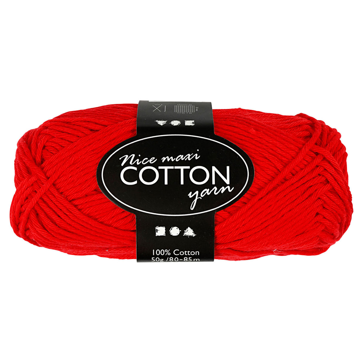 Creativ Company Katoengaren, Rood, 50gr, 85m