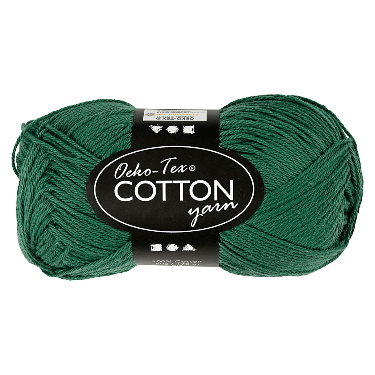 Creativ company katoengaren, donkergroen, 50gr, 170m