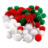 Creativ company pompoms kerst, 48st.
