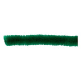 Chenille Donkergroen 30cm, 50st.