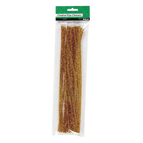 Creativ company chenille goud 30cm, 24st.