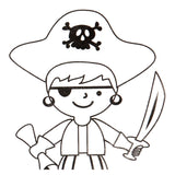 Creativ company vellen krimpfolie met motieven piraten, 4st.